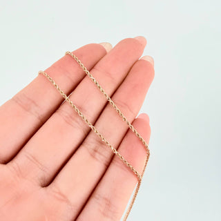 Cadena Lazo | Oro Rosa 18K | 1.55 g | 50 cm | 1.3 mm