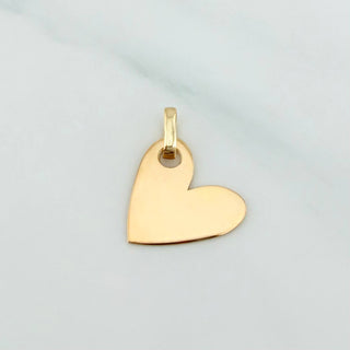 Dije Placa Corazón | Oro Amarillo 18K | 0.6 g | 1.5 cm