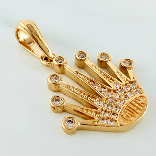 Dije Corona | Oro Amarillo 18K | 2.35 g | 2.6 cm