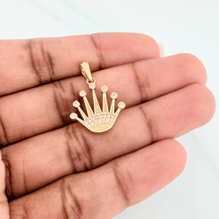 Dije Corona | Oro Amarillo 18K | 2.35 g | 2.6 cm