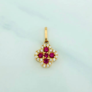Dije Trebol | Oro Amarillo 18K | 1.25 g | 2 cm