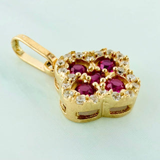 Dije Trebol | Oro Amarillo 18K | 1.25 g | 2 cm