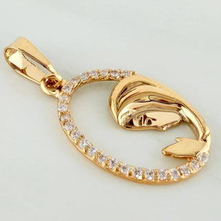 Dije Virgen María | Oro Amarillo 18K | 0.95 g | 2.5 cm