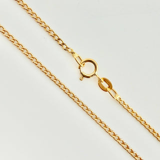 Cadena Mini Cubana | Oro Amarillo 18K | 2.05 g | 61 cm | 1.92 mm