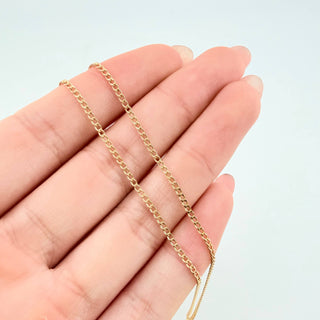 Cadena Mini Cubana | Oro Amarillo 18K | 2.05 g | 61 cm | 1.92 mm