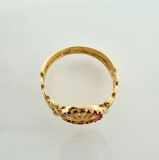 Anillo Correa Corona | Oro Amarillo 18K | 2.45gr | T6 1/4