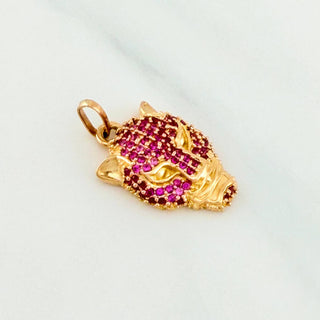 Dije Rostro Pantera | Oro Amarillo 18K | 2.95 g | 2.4 cm