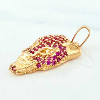 Dije Rostro Pantera | Oro Amarillo 18K | 2.95 g | 2.4 cm