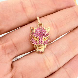 Dije Rostro Pantera | Oro Amarillo 18K | 2.95 g | 2.4 cm