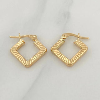 Candongas Rombo | Oro Amarillo 18K | 1.7 g | 1.5 cm