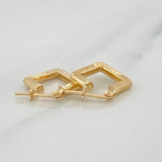 Candongas Rombo | Oro Amarillo 18K | 1.3 g | 1.3 cm