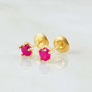 Topos Bisel Cinco Garras | Oro Amarillo 18K | 0.85 g | 4 mm