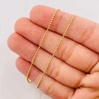 Cadena Militar | Oro Amarillo 18K | 3.15 g | 50 cm | 1.19 mm