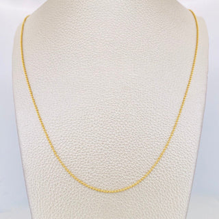 Cadena Militar | Oro Amarillo 18K | 3.15 g | 50 cm | 1.19 mm