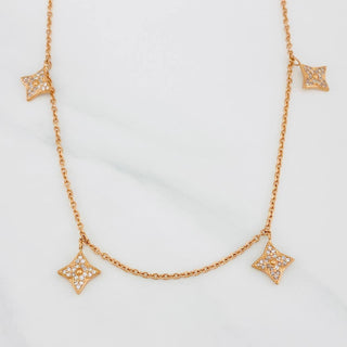 Cadena Aro Seguido Flor | Oro Rosa 18K | 5.6 g | 45 cm | 1.34 mm