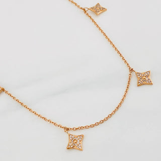 Cadena Aro Seguido Flor | Oro Rosa 18K | 5.6 g | 45 cm | 1.34 mm