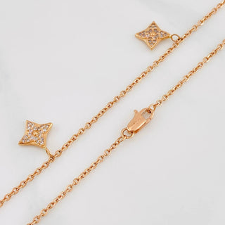Cadena Aro Seguido Flor | Oro Rosa 18K | 5.6 g | 45 cm | 1.34 mm