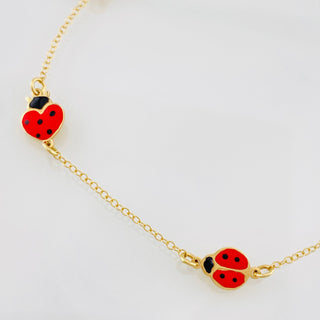 Pulso Aro Seguido Mariquitas | Oro Amarillo 18K | 1.8 g | 16 cm | 1 mm