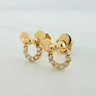 Topos Silueta Ratona | Oro Amarillo 18K | 1.25 g | 7.55 mm