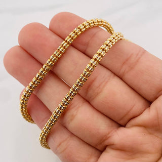 Cadena Ice | Oro Amarillo / Oro Blanco 18K | 28.65 g | 70.5 cm | 3.7 mm