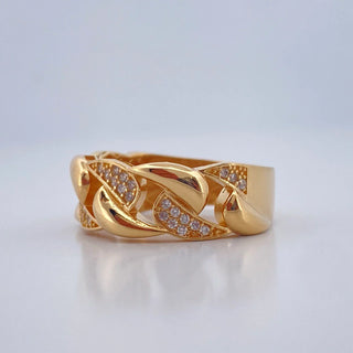 Anillo Cubano | Oro Amarillo 18K | 5.7gr | T7 3/4