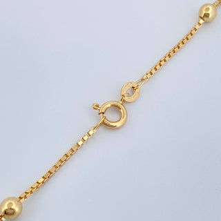 Cadena Veneciana Esferas | Oro Amarillo 18K | 7.1 g | 43.5 cm | 4 mm