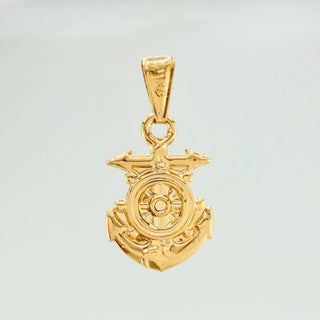 Dije Ancla Timon | Oro Amarillo 18K | 1.4 g | 3.2 cm