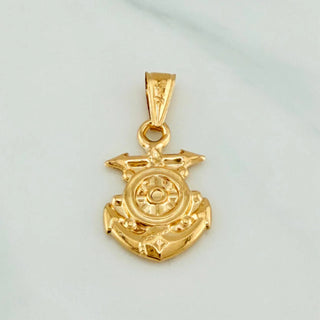 Dije Ancla Timon | Oro Amarillo 18K | 1.4 g | 3.2 cm