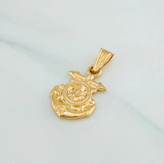 Dije Ancla Timon | Oro Amarillo 18K | 1.4 g | 3.2 cm