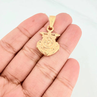 Dije Ancla Timon | Oro Amarillo 18K | 1.4 g | 3.2 cm