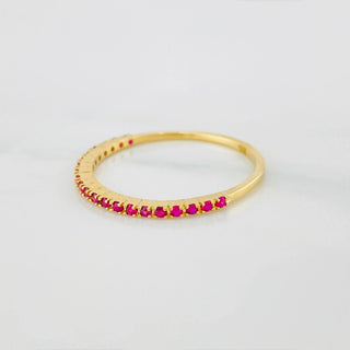 Anillo Churumbela Rubies | Oro Amarillo 18K | 1.05 g | T7
