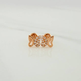 Topos Silueta Mariposa | Oro Rosa 18K | 0.9 g | 6.66 mm