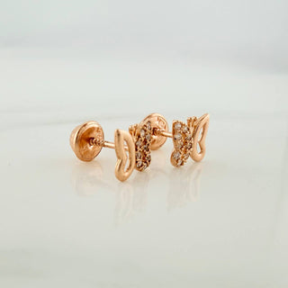 Topos Silueta Mariposa | Oro Rosa 18K | 0.9 g | 6.66 mm