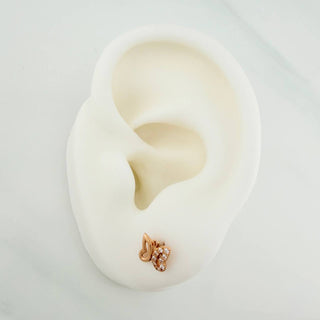 Topos Silueta Mariposa | Oro Rosa 18K | 0.9 g | 6.66 mm