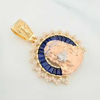 Dije Rostro Cristo | Tres Oros 18K | 7.7 g | 3.4 cm