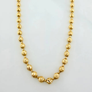 Cadena Militar | Oro Amarillo 18K | 19.5 g | 62.5 cm | 3.14 mm