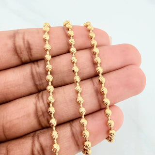 Cadena Militar | Oro Amarillo 18K | 19.5 g | 62.5 cm | 3.14 mm