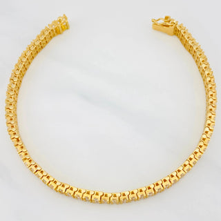 Pulso Tennis | Oro Amarillo 18K | 24.85 g | 19.7 cm | 5.87 mm