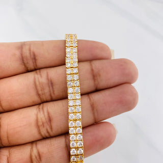 Pulso Tennis | Oro Amarillo 18K | 24.85 g | 19.7 cm | 5.87 mm
