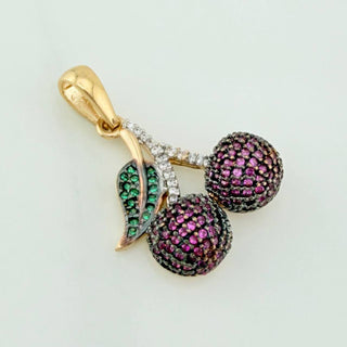 Dije Cerezas | Tres Oros 18K | 3.15 g | 2.5 cm