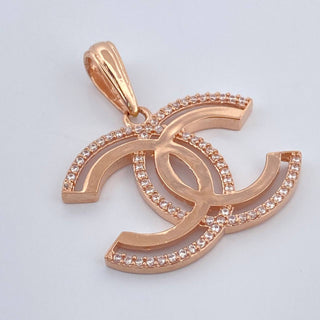 Dije Olas Cruzadas | Oro Rosa 18K | 3.5 g | 3.1 cm